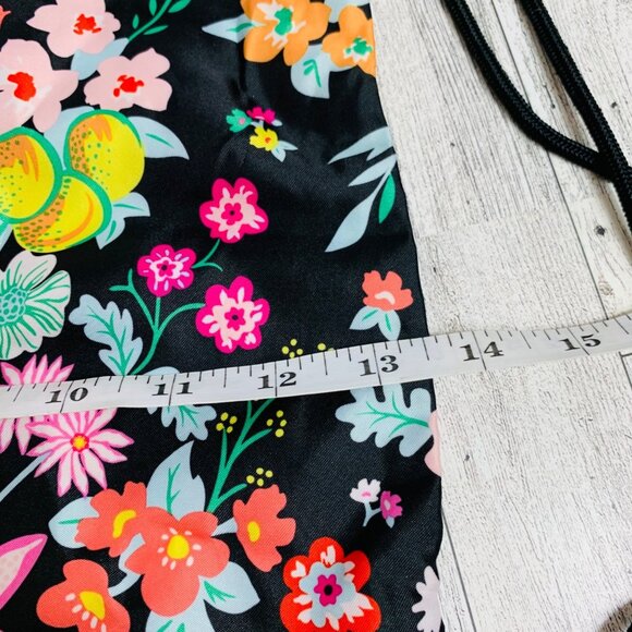 Vera Bradley Drawstring Backpack Retired Tangerine Twist Boho School Travel - Picture 6 of 7